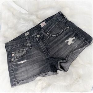 Adriano goldschmied black denim shorts